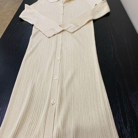 MNG • Ribbed Sweater Dress • size Small - Picture 5 of 6